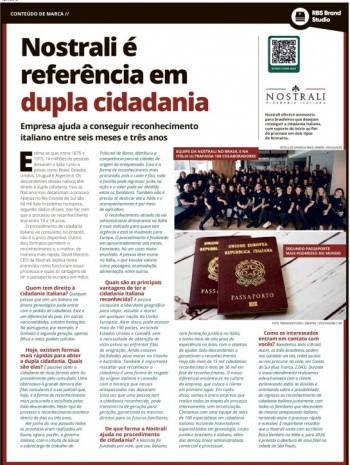 Nostrali é destaque no Jornal Zero Hora